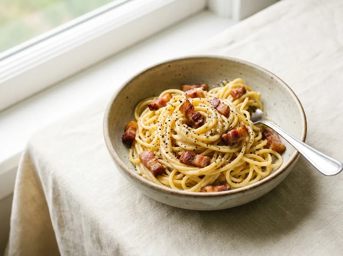 Spaghetti à la carbonara